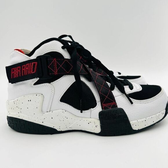 Nike Air Raid Sneakers White/Black High-Top Shoes Size 9.5 - Picture 7 of 14
